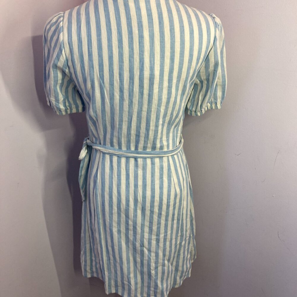 Everly Linen Blend Wrap Dress, NWT, Size M - Picture 6 of 12